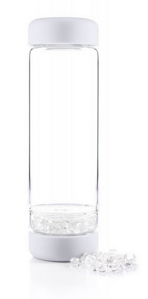 inu! Crystal Water Bottle in Cloud White